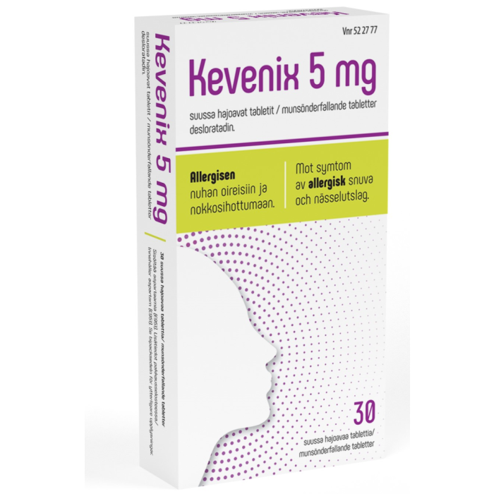KEVENIX tabletti, suussa hajoava 5 mg 30 fol