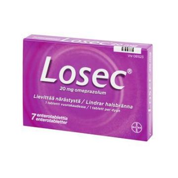 LOSEC enterotabletti 20 mg 7 fol
