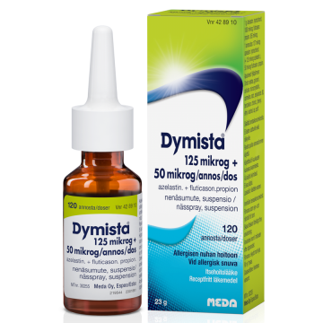 DYMISTA nenäsumute, suspensio 125/50 mikrog/annos 120 annosta