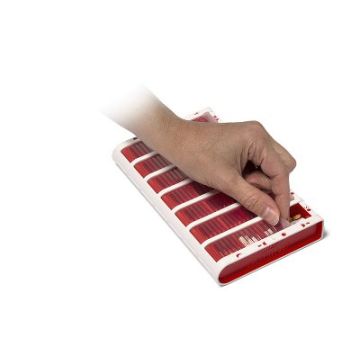 Schine Pill Box L lääkeannostelija ruotsinkielinen punainen 1 kpl