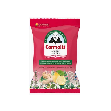 Carmolis Inkivääri Kurkkukaramelli