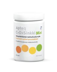 Apteq C+D+Sinkki Mini 90 tablettia