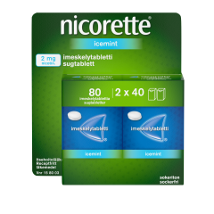 NICORETTE ICEMINT imeskelytabletti 2 mg 2x40 80 kpl