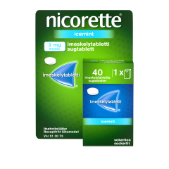 NICORETTE ICEMINT imeskelytabletti 2 mg 40 kpl