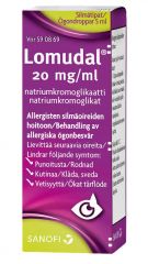 LOMUDAL 20 mg/ml silmätipat, liuos 5 ml