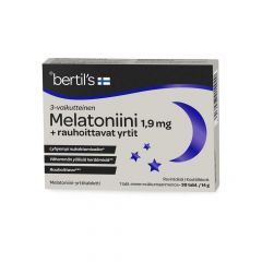bertils Melatoniini 1,9 mg + yrtit 30 tabl