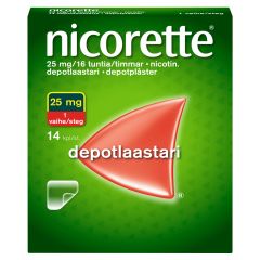 NICORETTE depotlaastari 25 mg/16 h 14 kpl