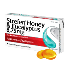 STREFEN HONEY & EUCALYPTUS imeskelytabletti 8,75 mg 16 fol